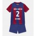 Barcelona Joao Cancelo #2 Barnkläder Hemma matchtröja till baby 2023-24 Kortärmad (+ Korta byxor) Billigt